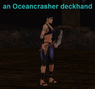 An oceancrasher Deckhand